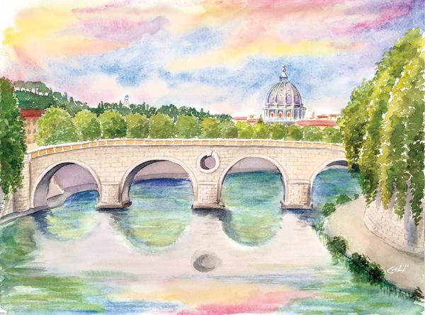 Ponte Sisto - cm 34x25 - € 180