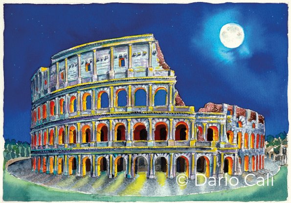 Colosseo di notte - cm 25x18 - € 170,00