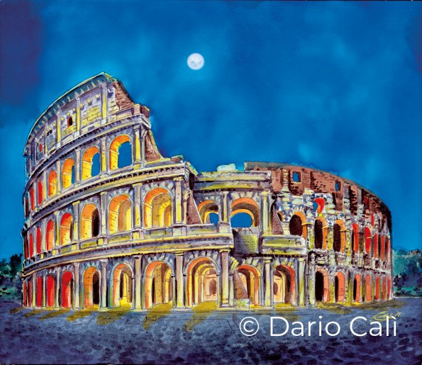Colosseo di notte - cm 32x24 - € 270
