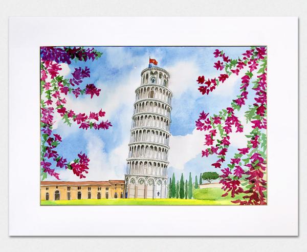 torre di Pisa - Acquerelli / Watercolors - cm 29x20, frame 40x30 - € 50,00