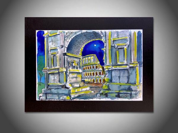 il Colosseo visto dall'Arco di Tito