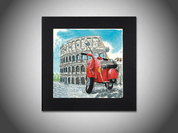 Colosseo e Vespa