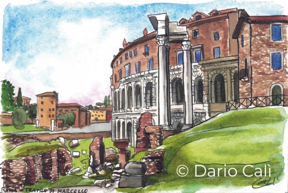 Teatro di Marcello - cm 15x10