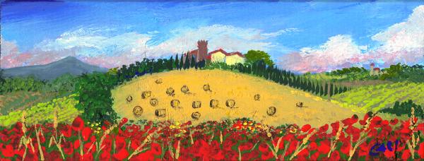 paesaggio toscano - cm 19,5x7,5 - € 40