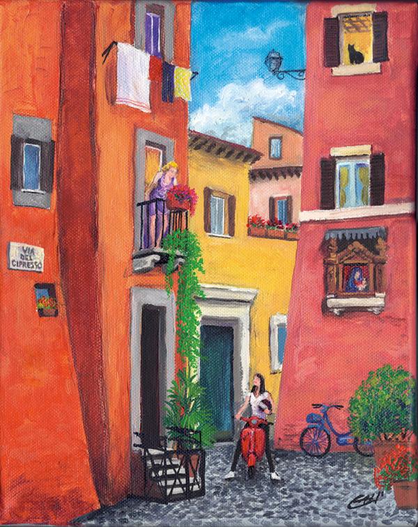 via del Cipresso - cm 24x30 - € 270