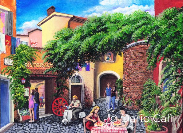 vicolo del Buco - cm 40x30 - venduto