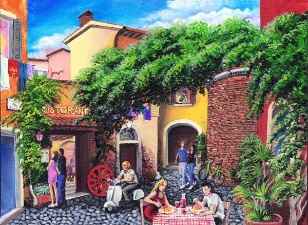 vicolo del Buco - cm 40x30 - venduto