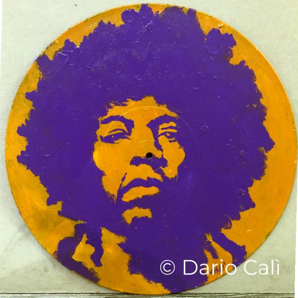 Jimi Hendrix - acrilici su vinile LP - € 90